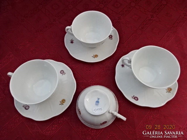 Zsolnay porcelain tea cup + saucer, saucer diameter 15 cm. He has!