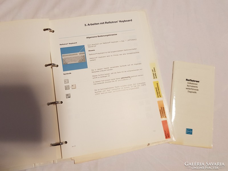 Reflotron manual therapy machine manual in German