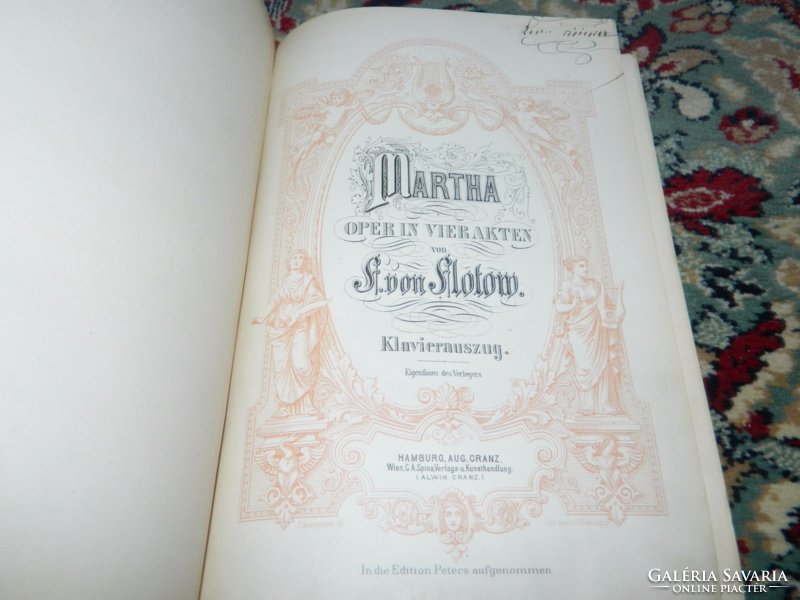 Sheet music - martha - oper in vier akten - flotow's opera