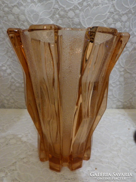 3 db kristály üveg váza