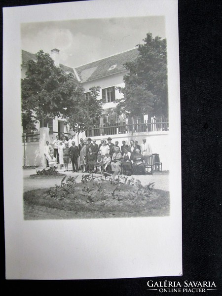 1926 BALATONFÜRED JELZETT FOTÓ FOTÓGRÁFIA BALATON CSOPORTKÉP ELÖKELŐ TÁRSASÁG