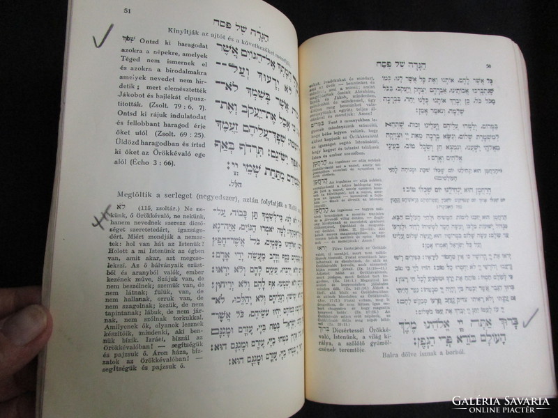 JUDAIKA A Peszach ünnepi elbeszélés 1938 Dr. Braun Salamon szerk. KÉP + RAJZ + KOTTA TARTALOM HÉBER