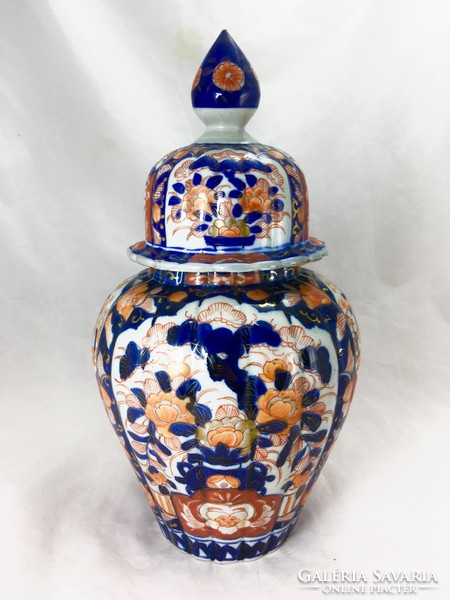 Nagyméretű japán imari porcelán urnaváza - 04361