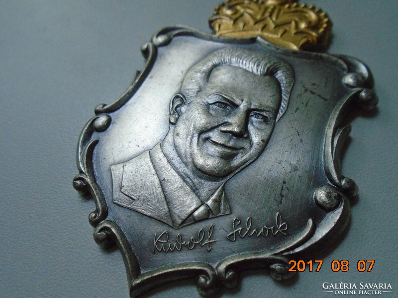 Rudolf schock (1919-1986) German opera singer plaque reu&co heubach württ 1974 Fürstenfeldbruck