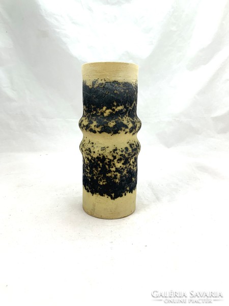 éva Bod retro ceramic vase from around 1970 - 04687