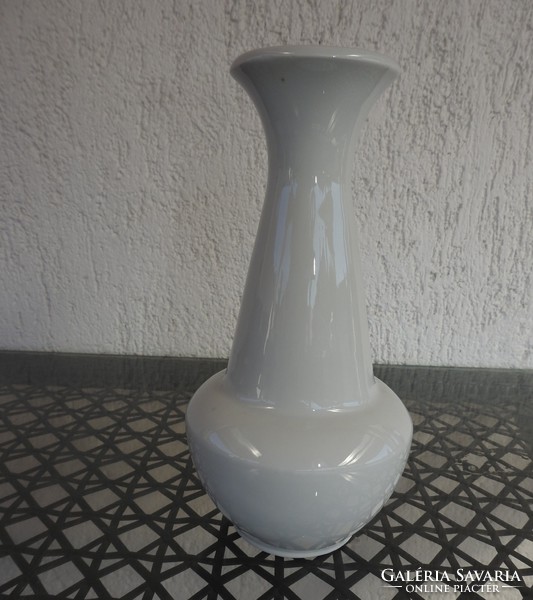 Old thick village white vase