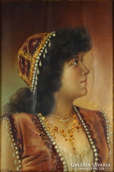 1C022 H.K. Vilma : Cigánylány portré
