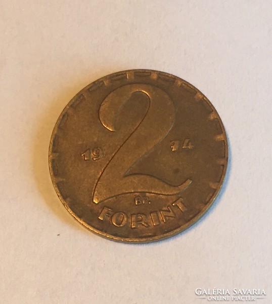 2 Forint pénzérme 2 Ft pénz érme 1974