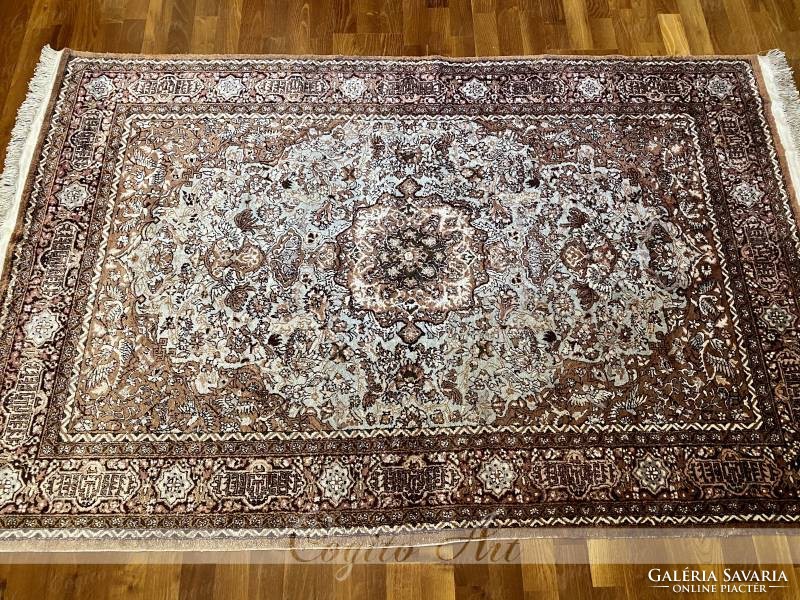 GHOM selyem perzsaszőnyeg 200x120 cm