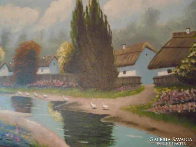 András Mikola Nagypeleske, 1884 - 1970, Nagybánya (2) the painting is 100% restored