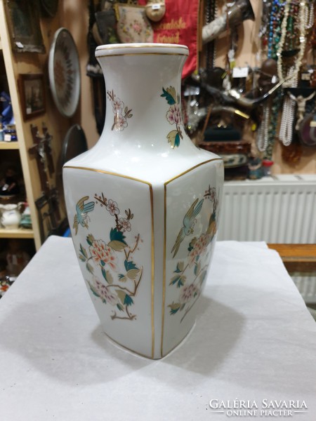 Hollóházi porcelán váza 