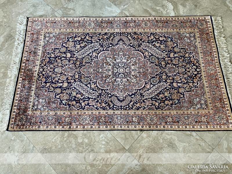 Full silk cashmere Persian rug 206x118