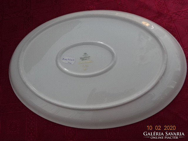 Seltmann Bavaria német porcelán ovális húsos tál.  Mérete 36,5 x 25 x 3,5 cm.Vanneki!