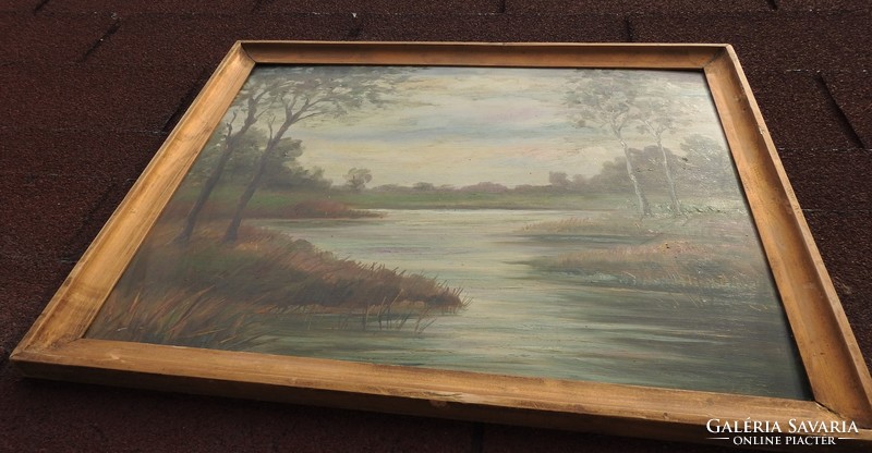 Signed old oil painting - artist unknown