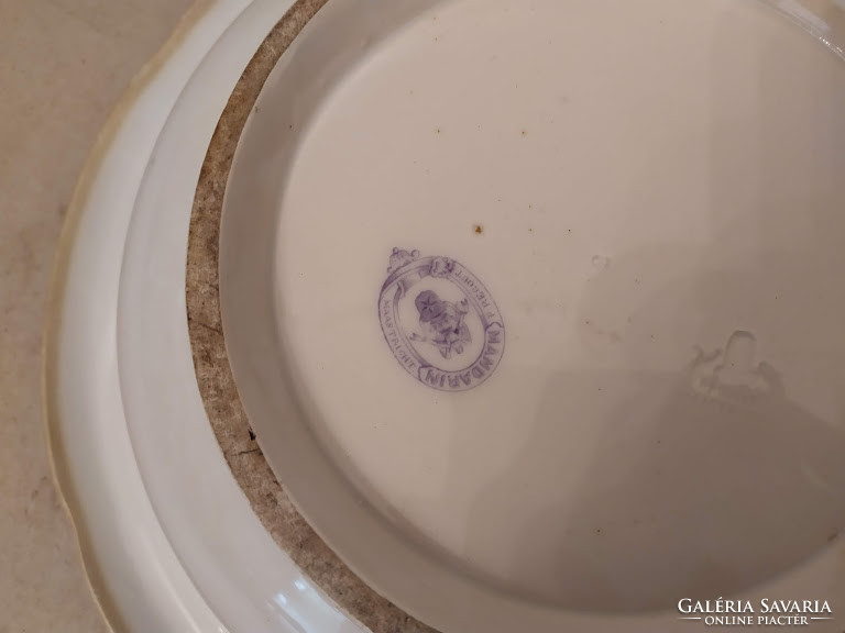 Antik kínai jelenetes porcelán mosdó tál