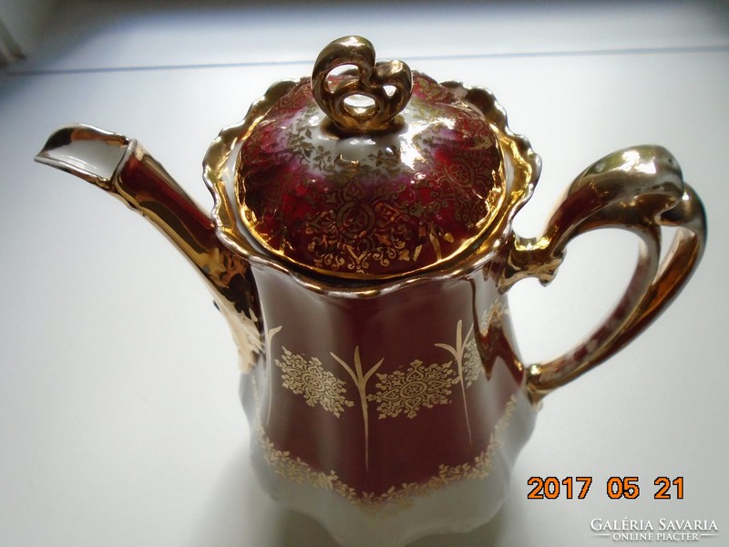 Imperial art nouveau mz austria decorative tea spout