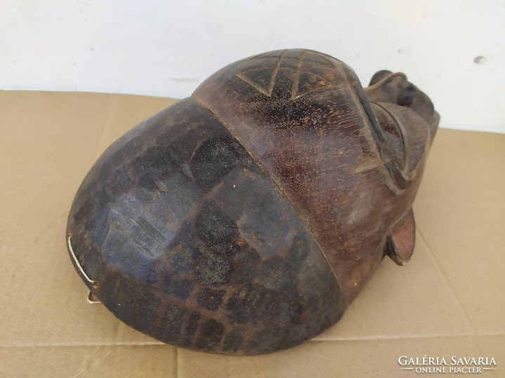 Antik afrikai afrika patinás fa maszk Chokwe népcsoport Angola africká maska dob 13. 3507