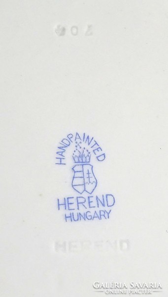 1C044 Hibátlan Herendi porcelán tányér pár ~1930