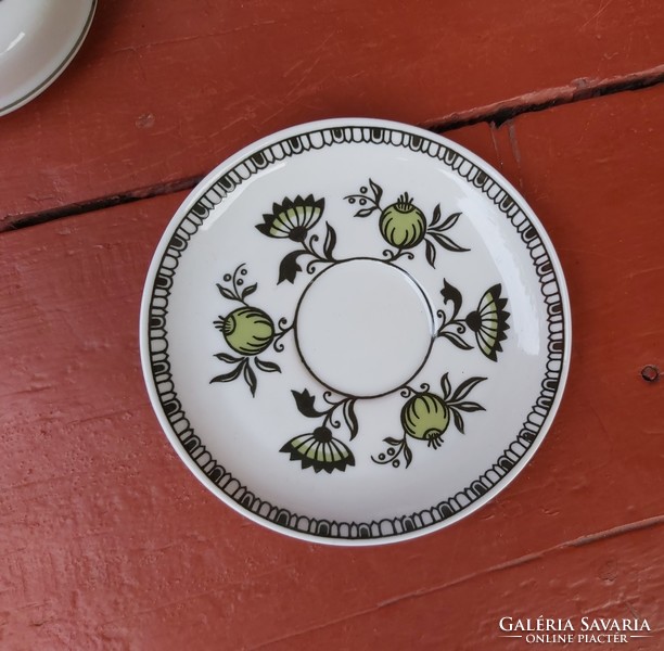 Retro raven house green onion pattern coffee set, set, cup, rarer pattern, collectible beauty