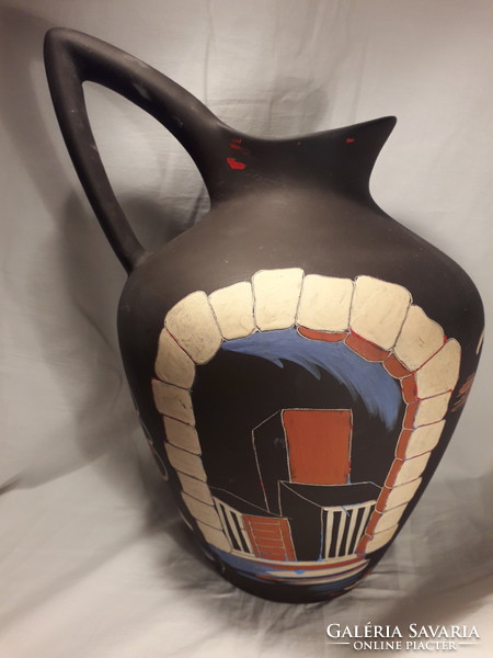 Mid century taboo bar emon & sohne ceramic amphora vase pouring jug large size