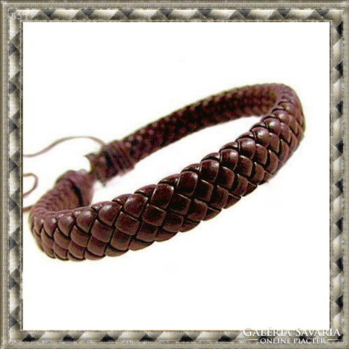 Braided leather bracelet k-leather56 in several colors