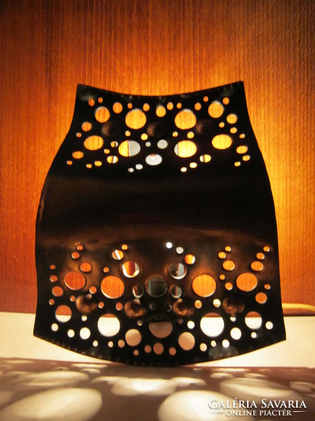 Retro iparművész réz fali lámpa