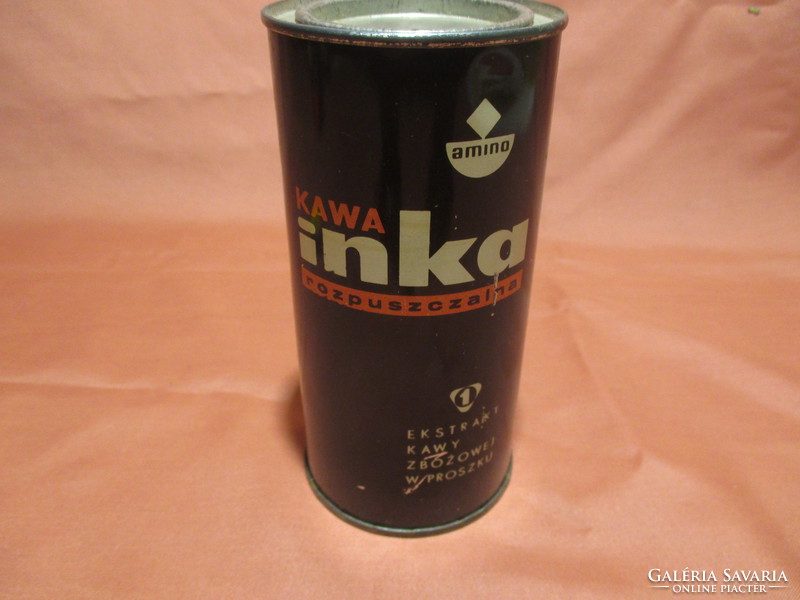 Lengyel INKA kávés fémdoboz