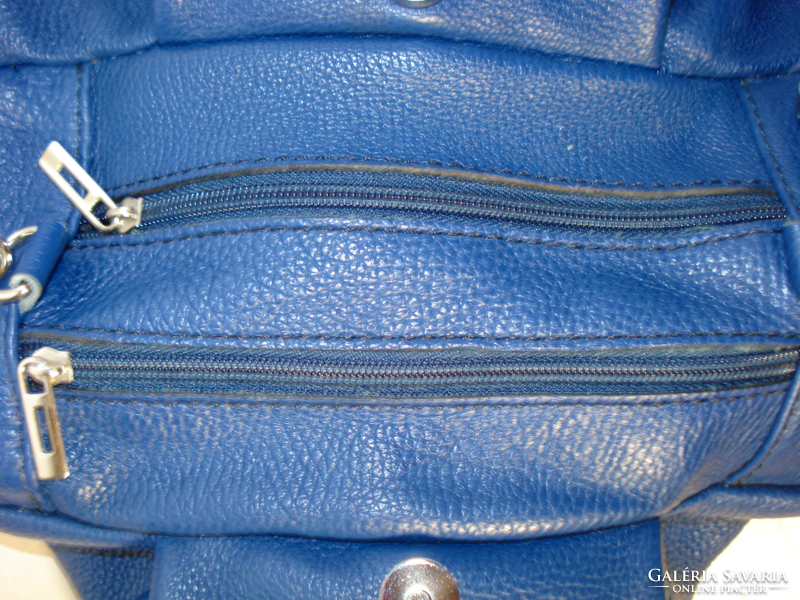 Firenze, Italian leather handbag with a special shape and decoration