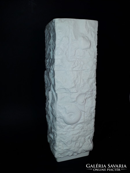 Ak kaiser fossil bisquit bisque porcelain vase 29 cm rare special marked