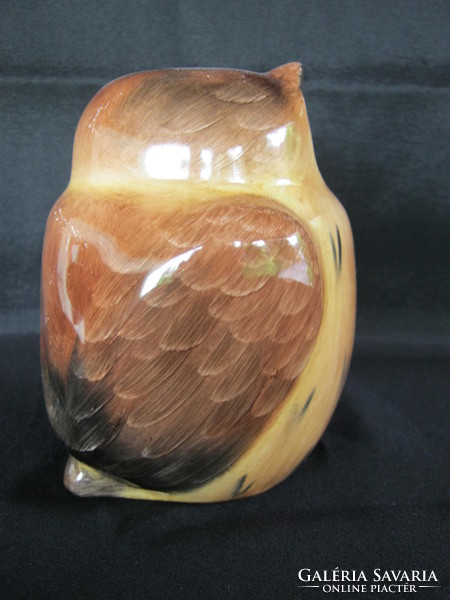 Bodrogkeresztúr ceramic chubby owl