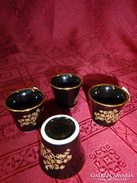 Japán porcelán, stampedlis pohár, magassága 3,5 cm. Vanneki!