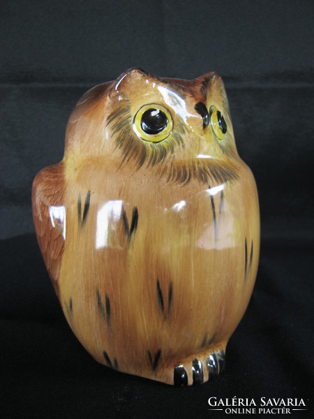 Bodrogkeresztúr ceramic chubby owl