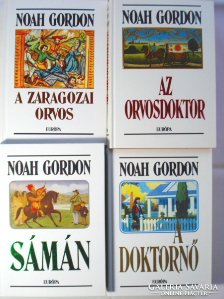 Noah Gordon történelmi orvos bestseller sorozata (A zaragozai orvos és a Cole-trilógia )