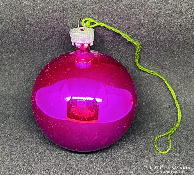 Special retro pink glass Christmas tree decoration Óbuda v posta