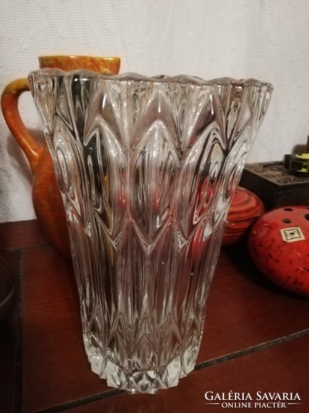 Nice thick-walled large retro glass vase