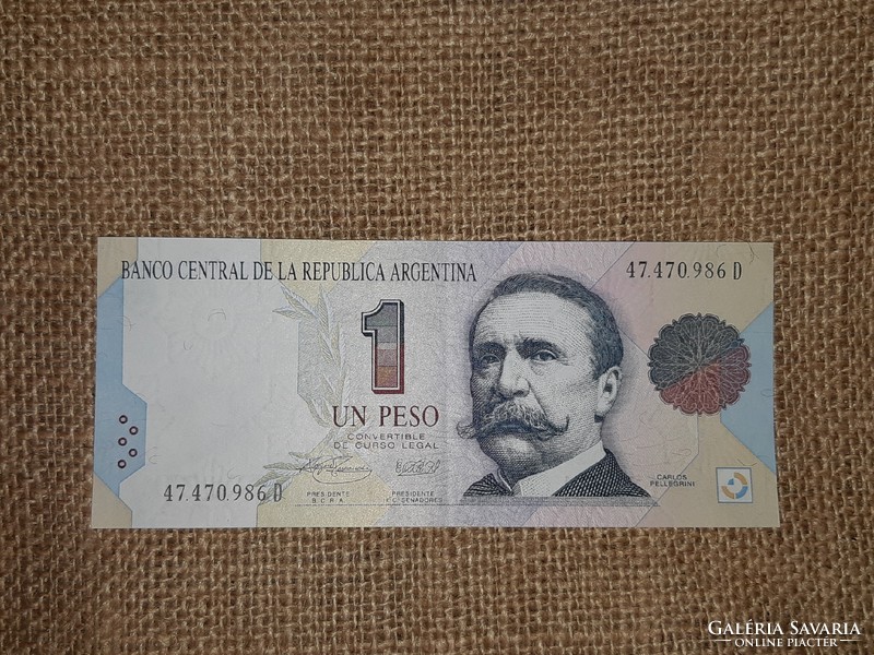 Argentine 1 peso paper money