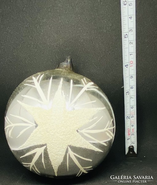 Retro old giant large-sized sprinkled dusty star decorative Christmas tree ornament