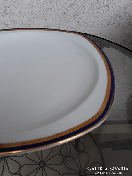 Antique b. Bloch & co. / Eichwald German porcelain, marked, steak, meat serving platter 30 and 39 cm