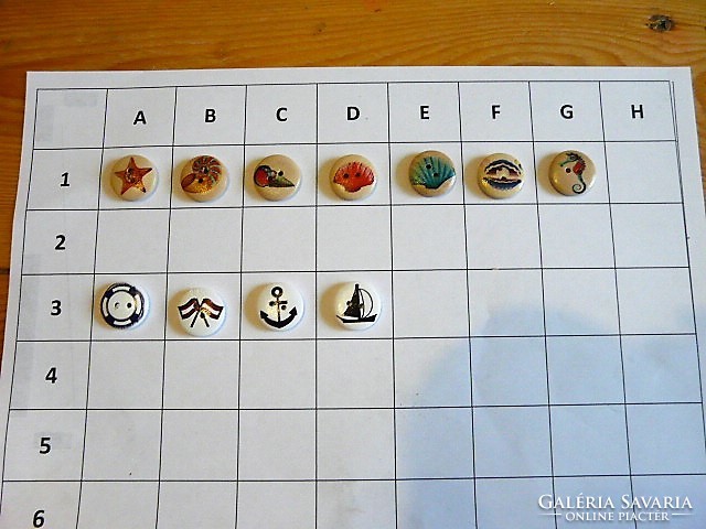 Starfish, jellyfish, seashell, sail button, wood button collection for clothes, bag, scrapbooking