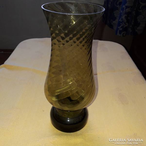Szép üveg váza ( 21 cm)