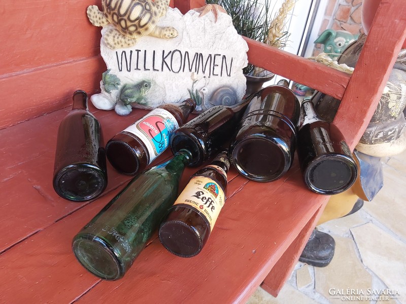 7db sörösüveg sörös üveg, Kőbányai Világos Sör Kőbánya 1.45 literes sör, nosztalgia falusi dekoráció