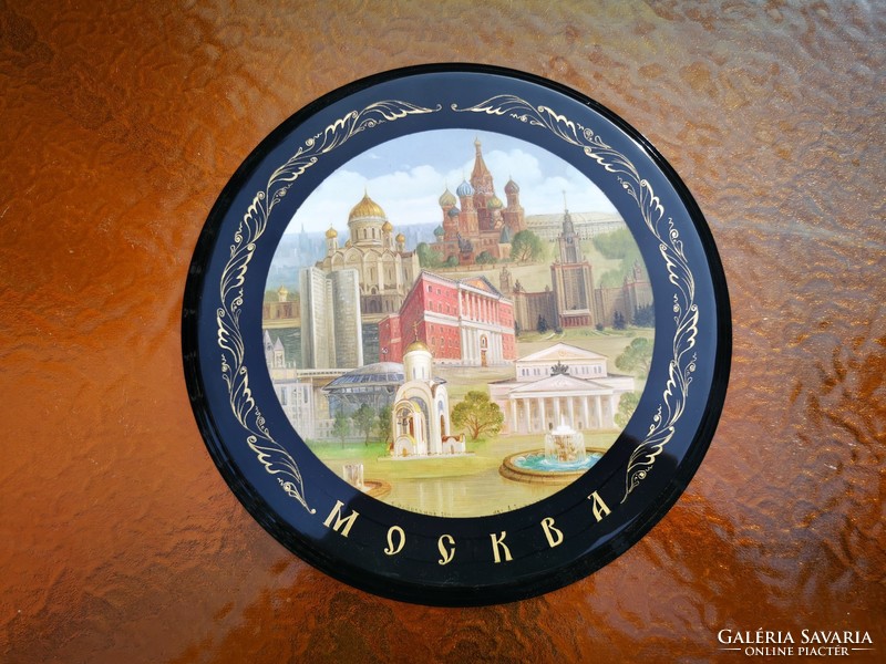 Fedoskino "Moscow" lacquer mural