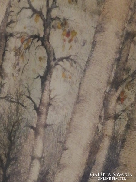 József Csillag (1894-1977) colored etching