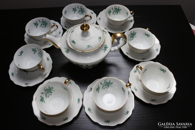 Haas & czjzek chodau porcelain tea set for 8 people