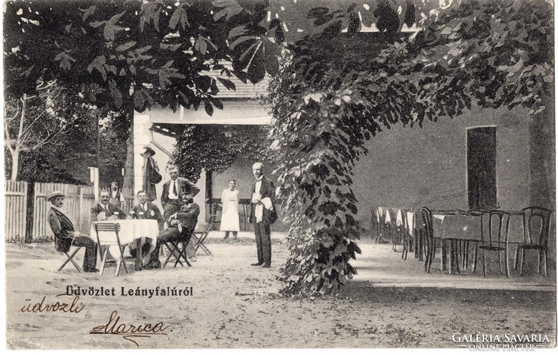 Leányfalu restaurant 1921