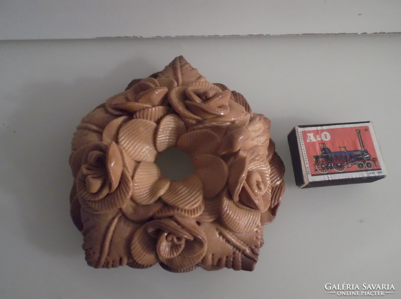 Decoration - pasta wreath - treated with special varnish - Austrian 14 x 4 cm - flawless