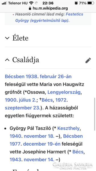 Herczeg Festetich Györgyné-Oppel Imre festőművész tanár.Keszthely 1941 augusztus holnap 20