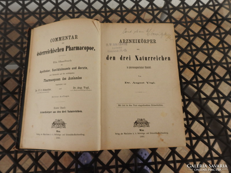 Arzneikörper den drei Naturreichen Wien 1880