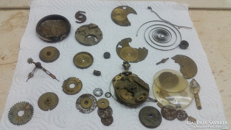 Antique pocket watch parts for sale! Watch parts, hand, dial, back, spring, front...