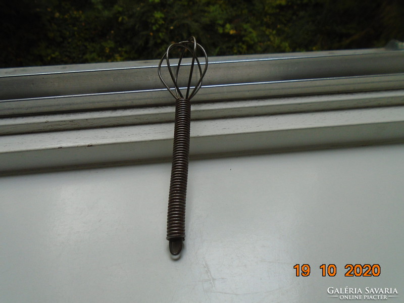 Antique small pastry whisk with hook